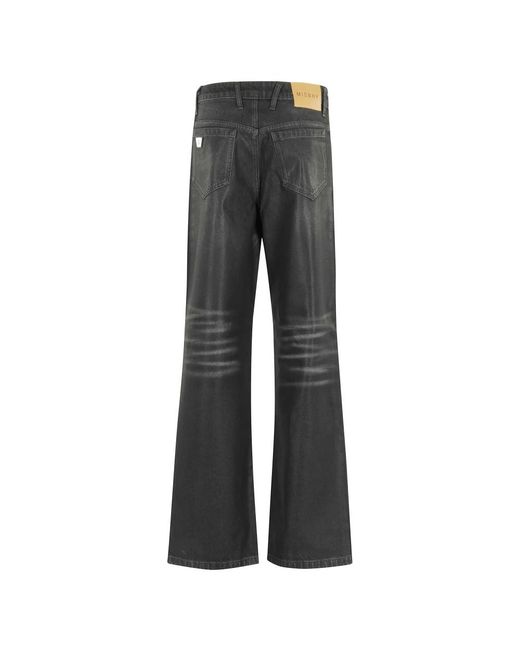 M I S B H V Gray Wide Jeans