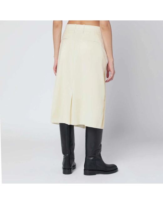 Jil Sander Rokken ,Geplooide Rokken in het Natural