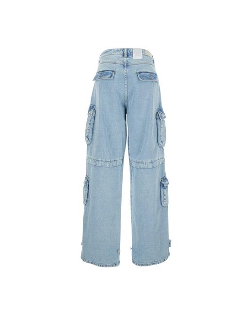 ICON DENIM Blue Wide Jeans