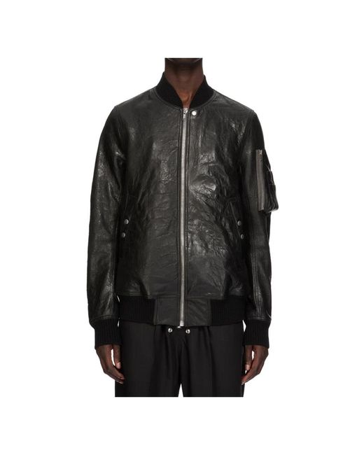 Rick Owens Black Bomber Jackets for men