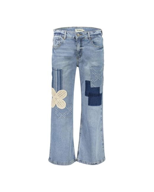 Desigual Blue Boot-Cut Jeans