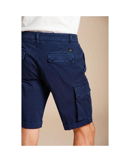 Mason's Blue Casual Shorts for men