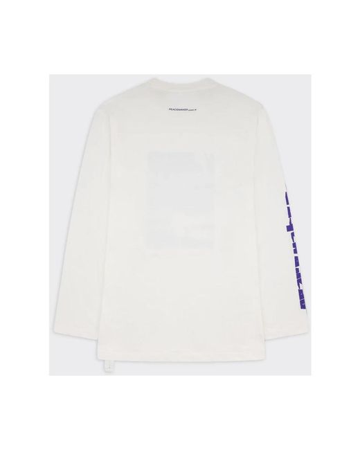 OAMC Longsleeve Regular Panorama Print in het White voor heren