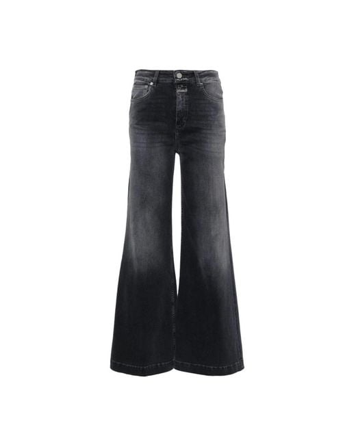 Closed Black Wide Jeans