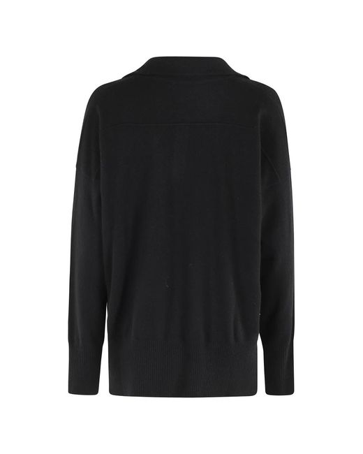 V-Neck Knitwear Roberto Collina en coloris Black