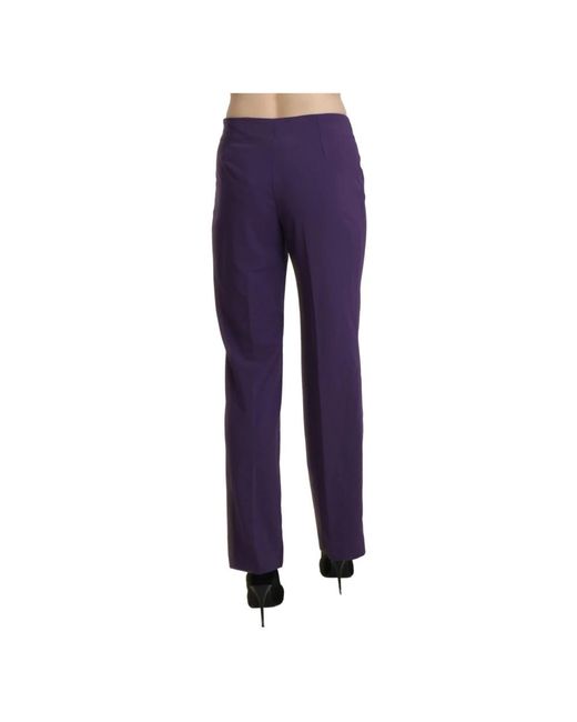 Bencivenga Purple Straight Trousers
