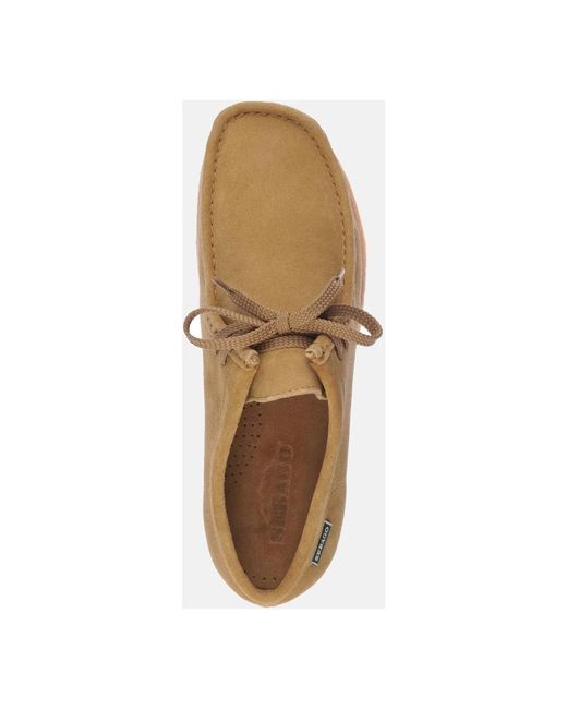 Sebago Brown Laced Shoes