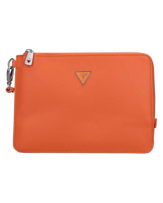 Clutches di Guess in Orange da Uomo