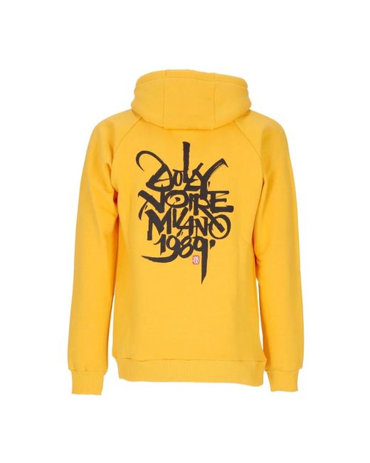 DOLLY NOIRE Barcelona Hoodie 1989 Langarm Sweatshirt in Yellow für Herren