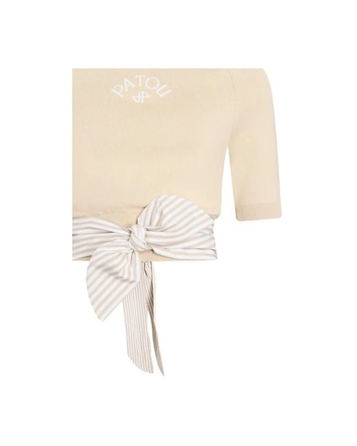 Patou Natural Round-Neck Knitwear
