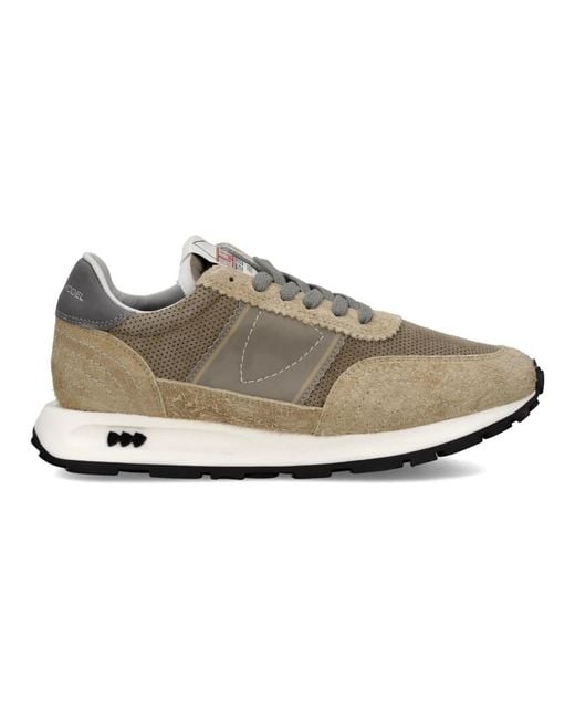 Philippe Model Schoenen ,Veelkleurig ,Katoen Sneakers Tour Running in het Gray