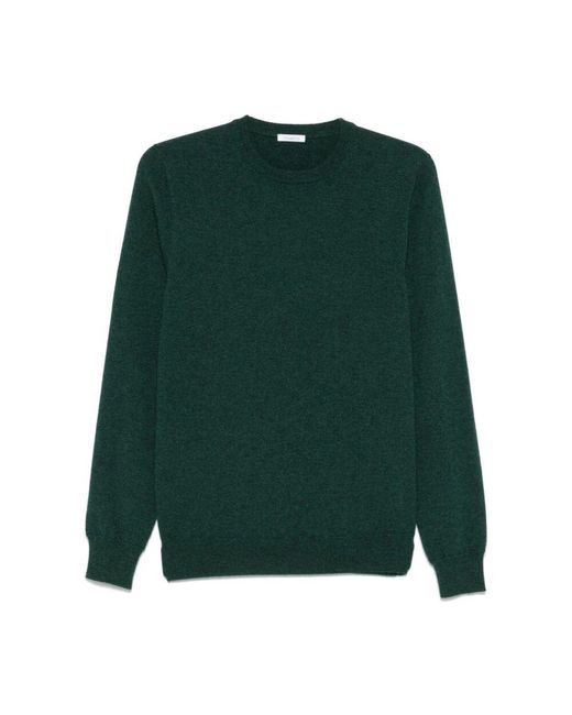 Malo Waldgrüner kaschmir rundhals pullover in Green für Herren