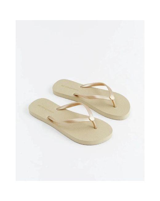 Melissa Odabash Natural Flip Flops