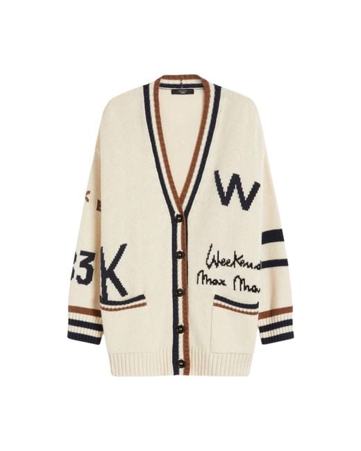 Weekend by Maxmara Truien & Vesten ,Cardigan in het Natural