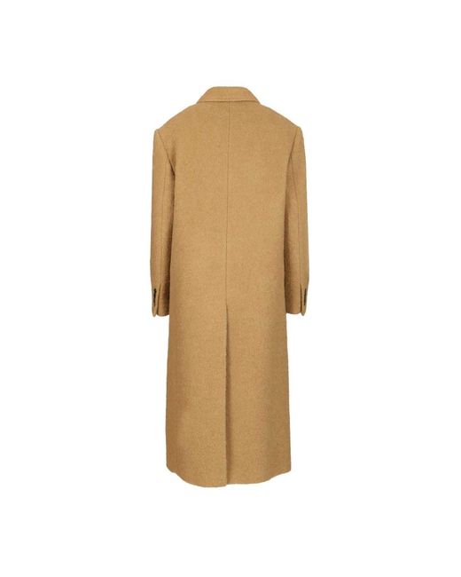 DUNST 2-Way 3-Button Boucle Wollen Jas in het Natural