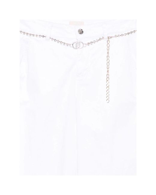 Liu Jo White Wide Trousers