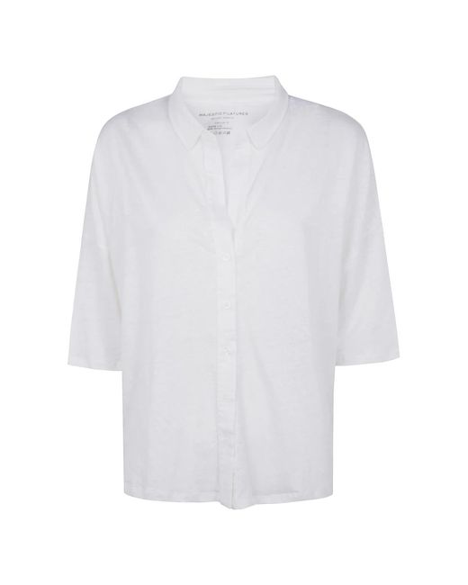 Shirts Majestic Filatures de color White