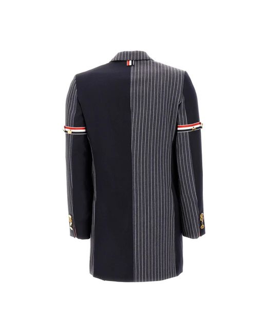 Thom Browne Jassen ,Veelkleurig ,Wol Jassen Gilet in het Blue