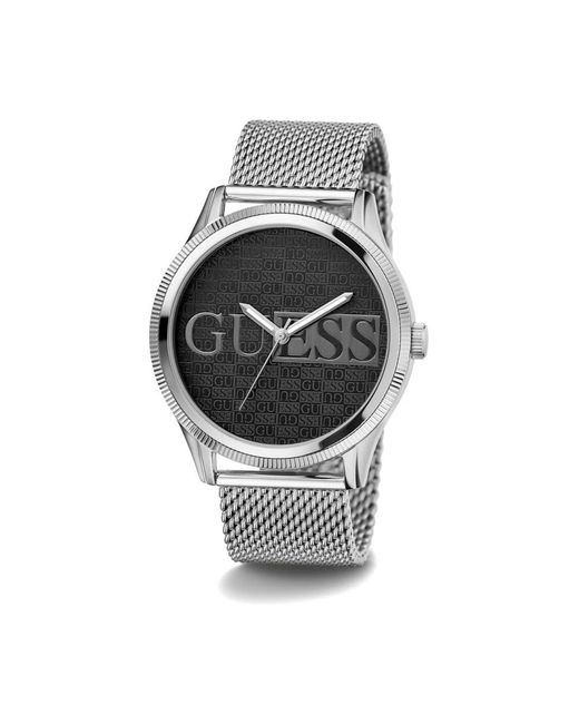 Guess Armbanduhr reputation silber, schwarz 44 mm gw0710g1 in Metallic für Herren