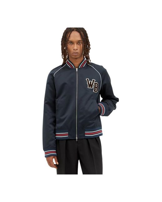Wales Bonner Blue Bomber Jackets for men