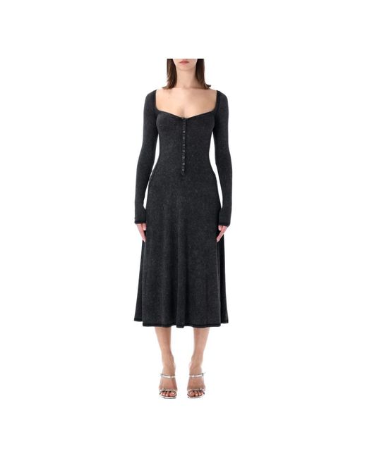 DIESEL Black Midi Dresses