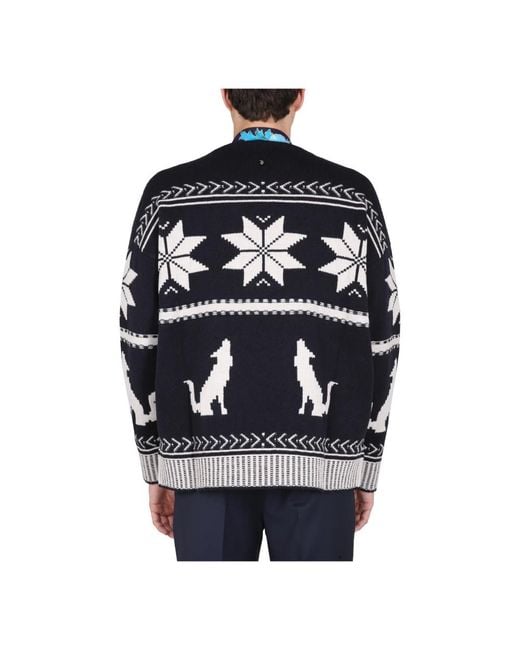 Etro Black Round-Neck Knitwear for men