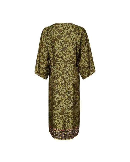 Cream Green Kimonos