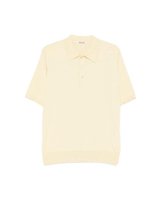 Auralee Natural Polo Shirts for men
