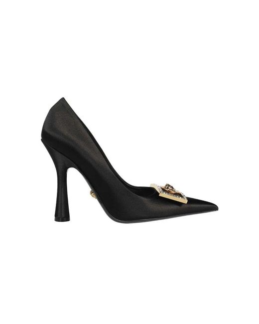 Versace Black Spitze lederpumps