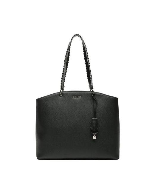 Borsa grande agar tote in ecopelle nera di Liu Jo in Nero Lyst