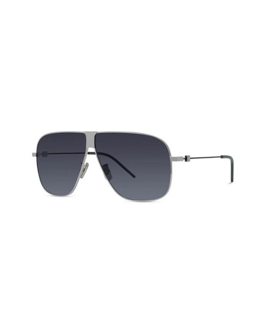 Givenchy Accessoires ,Grijs ,Sole Gv40106Us Metalen Zonnebril in het Blue