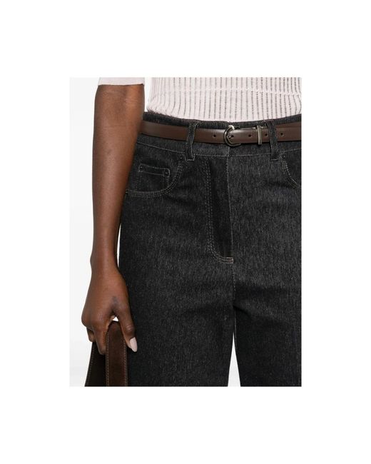 Max Mara Black Wide Jeans