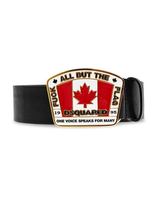 DSquared² Red Belts for men