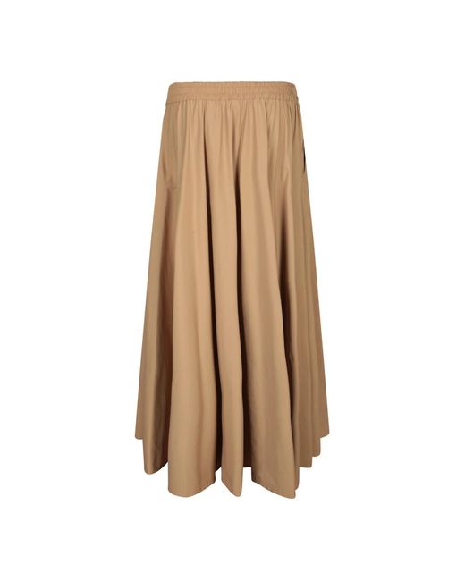 Maxi Skirts Herno de color Natural