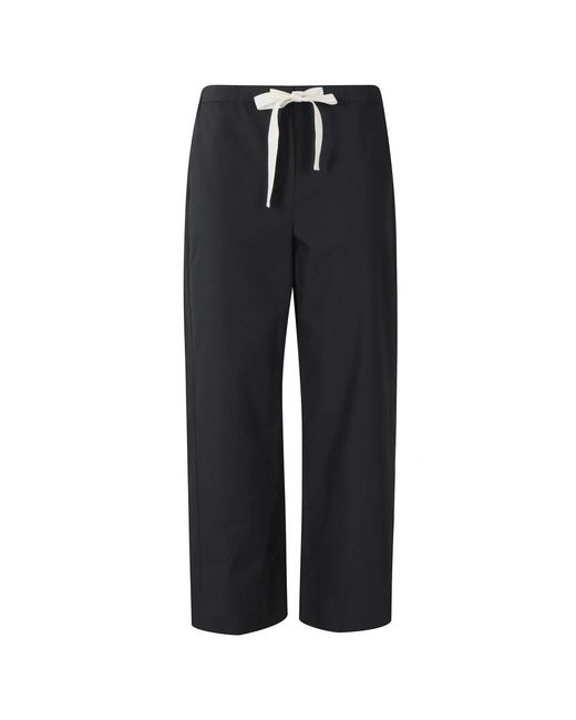 Max Mara Blue Straight Trousers