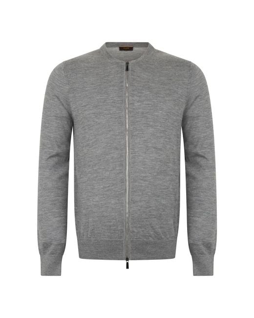 Moorer Casale Classic Sweater in het Gray voor heren