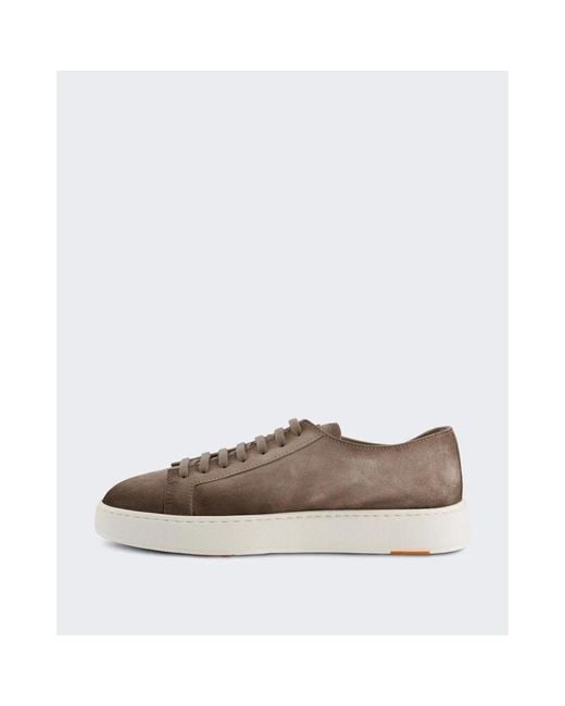 Santoni Brown Sneakers for men