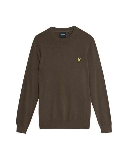 Lyle & Scott Green Round-Neck Knitwear for men