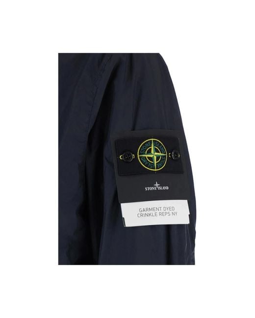 Stone Island Blue Light Jackets for men