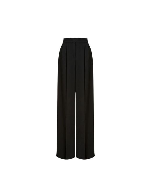 Alberta Ferretti Fluid Stretch Cady Broek in het Black