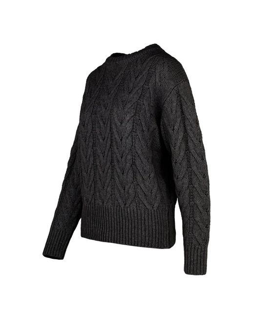 Bomboogie Pullover Met Kabelsteek in het Black