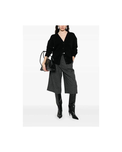 Lisa Yang Black Schwarzer Kaschmir V-Ausschnitt Pullover