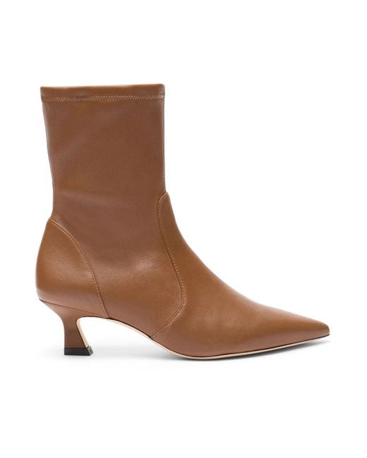 Stuart Weitzman Brown Heeled Boots