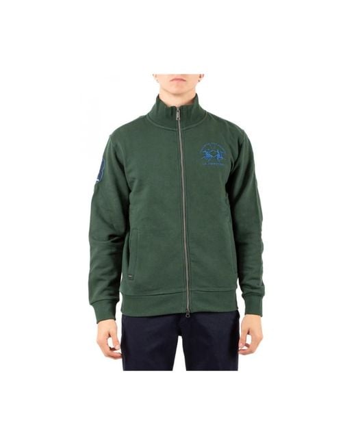 La Martina Green Zip-Throughs for men