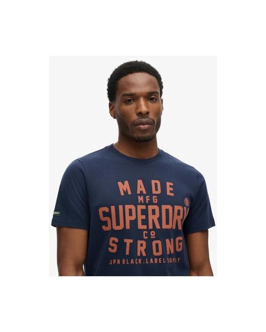 Superdry Blue T-Shirts for men