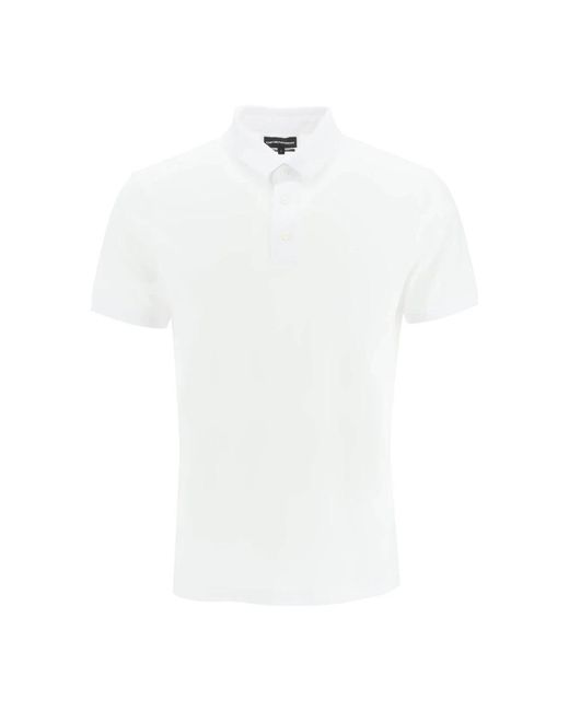 Emporio Armani White Polo Shirts for men