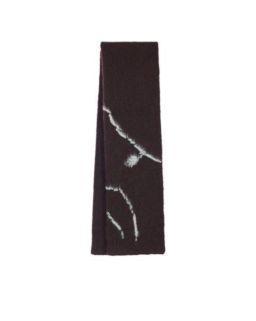 Dries Van Noten Black Winter Scarves for men