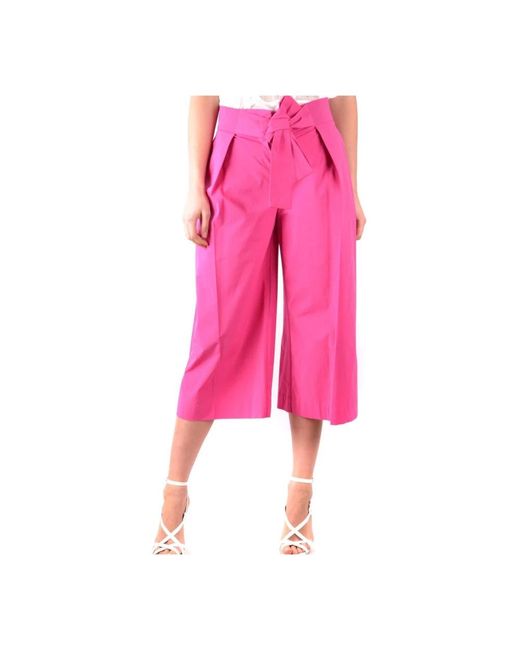 Pinko Pink Cropped Trousers