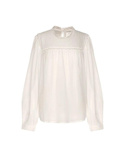 Des Petits Hauts Sotarya Blouse in het White