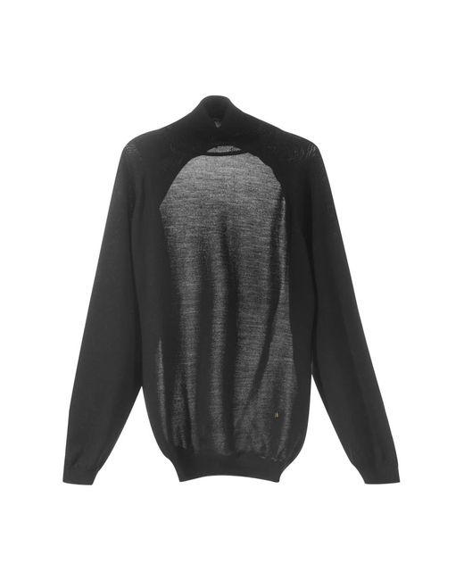 Moschino Truien & Vesten ,Zwart ,Wol Open Rug Wollen Trui Zwart in het Gray